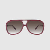 Bang Bang Burgandy w Gold metal / Brown Gradient LensVal