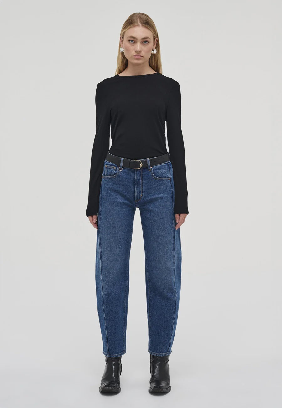 Amber Barrel Iris Mid Vintage Indigo