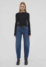 Amber Barrel Iris Mid Vintage Indigo