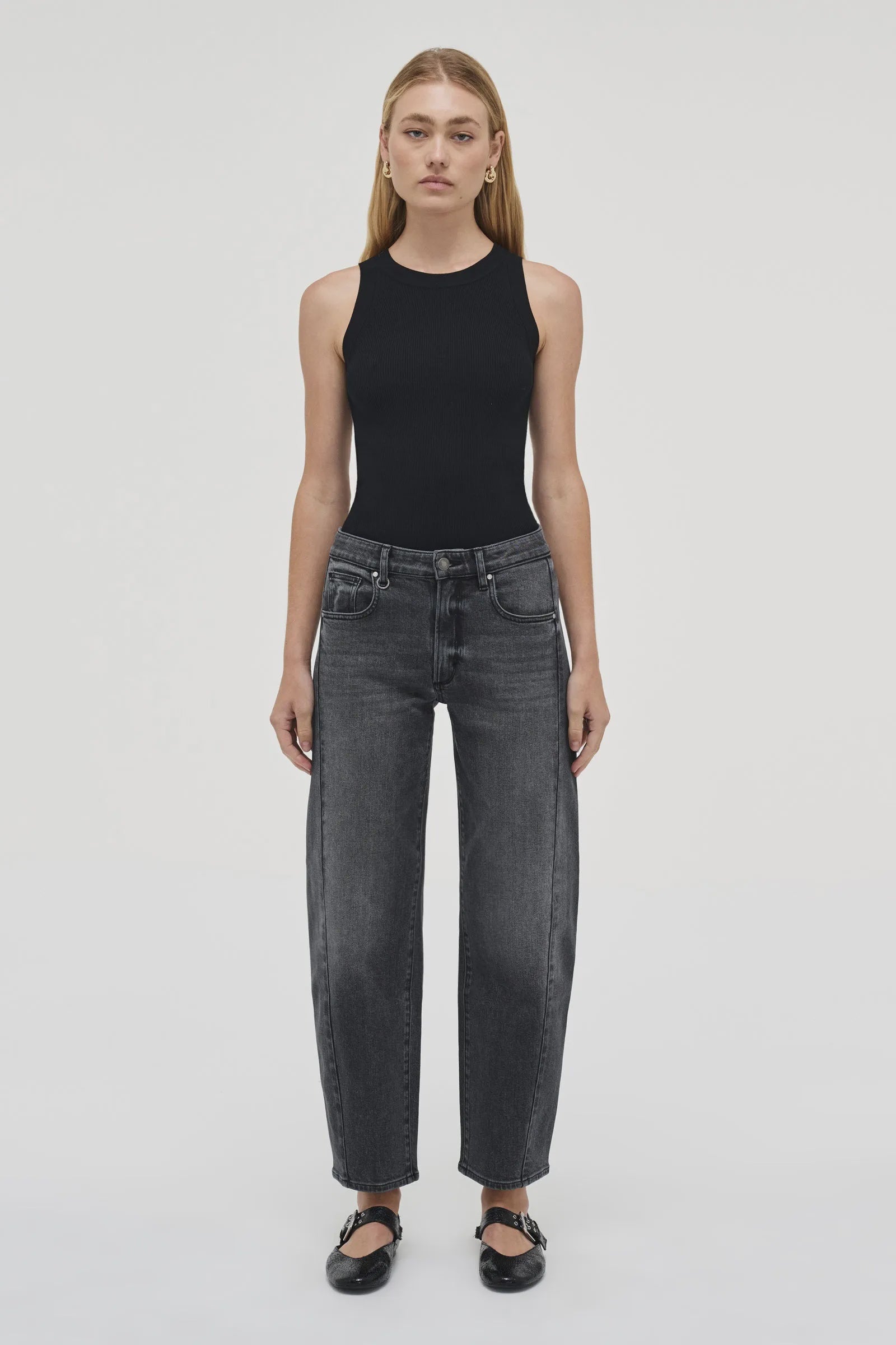 Amber Barrel Washed Black