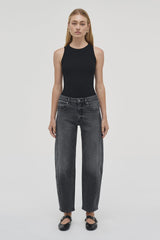 Amber Barrel Washed Black