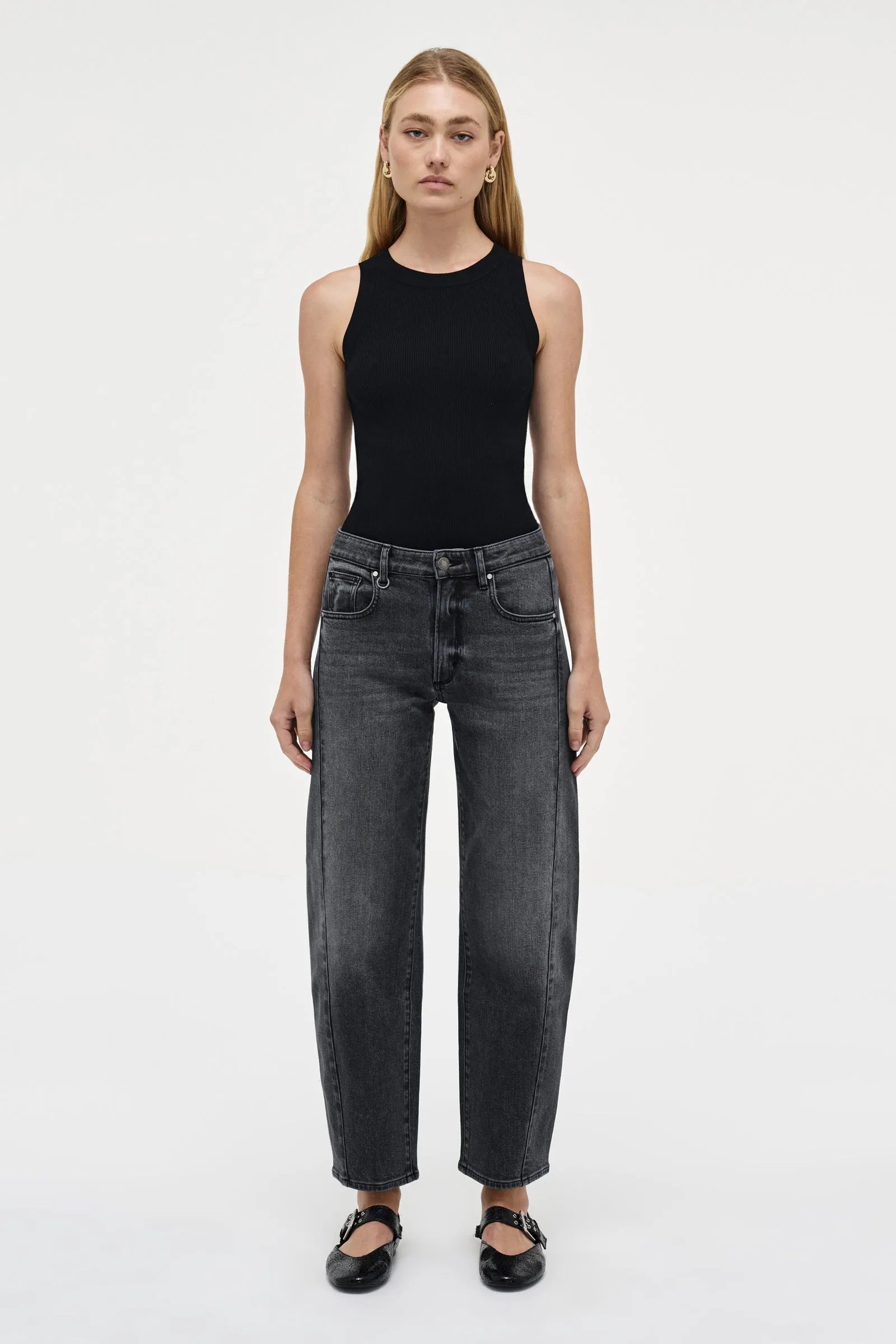 Amber Barrel Washed Black