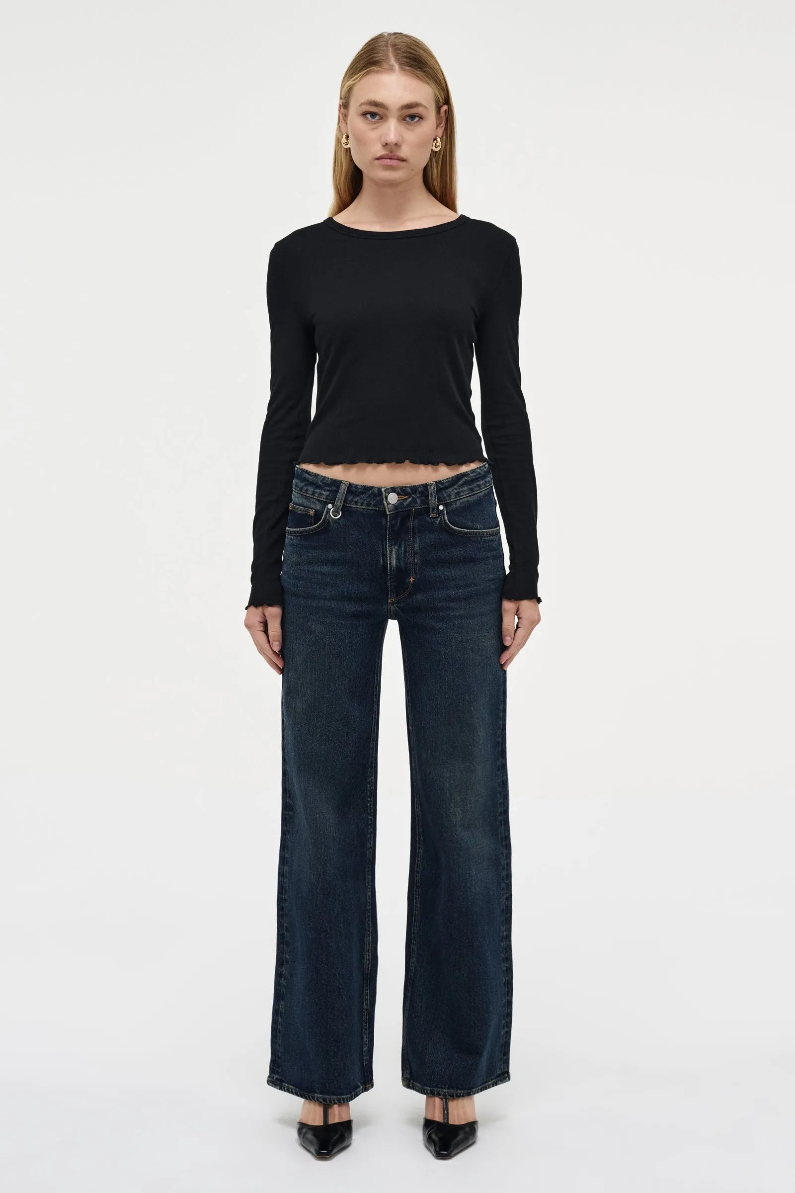 Eva Wide Jean Memphis Dark Indigo