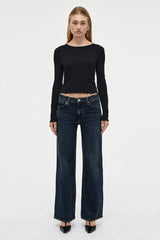 Eva Wide Jean Memphis Dark Indigo