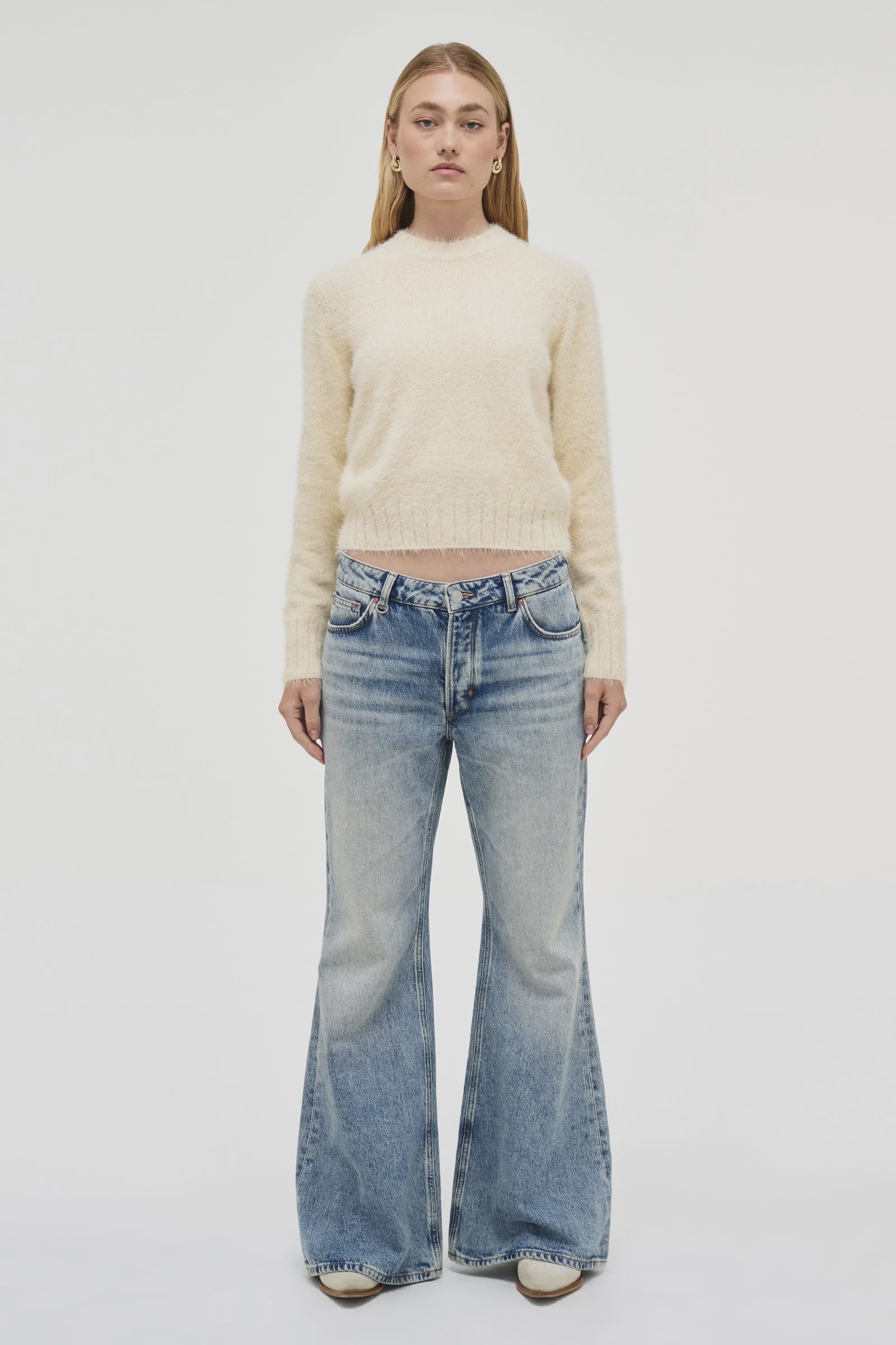 Kate Knit Sweater Bone