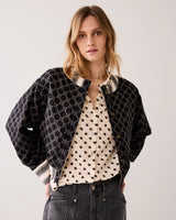 Stripe Jacket Black Ivory