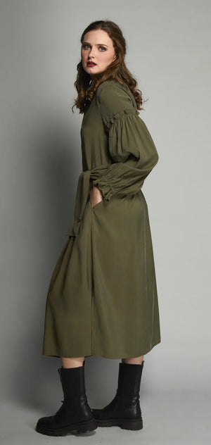 Sale Drama Chapter Dress Khaki