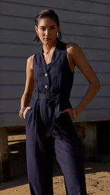 Staple The label Alora Jumpsuit Navy