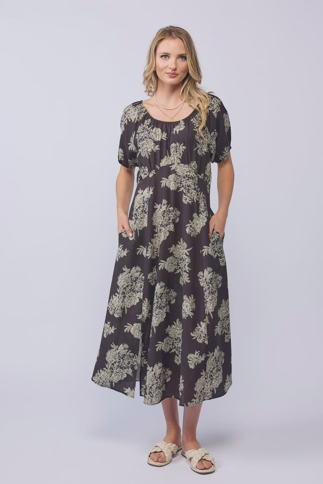 Annabelle Dress Floral Shade