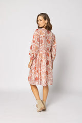 Indi Dress Ruby Flowers
