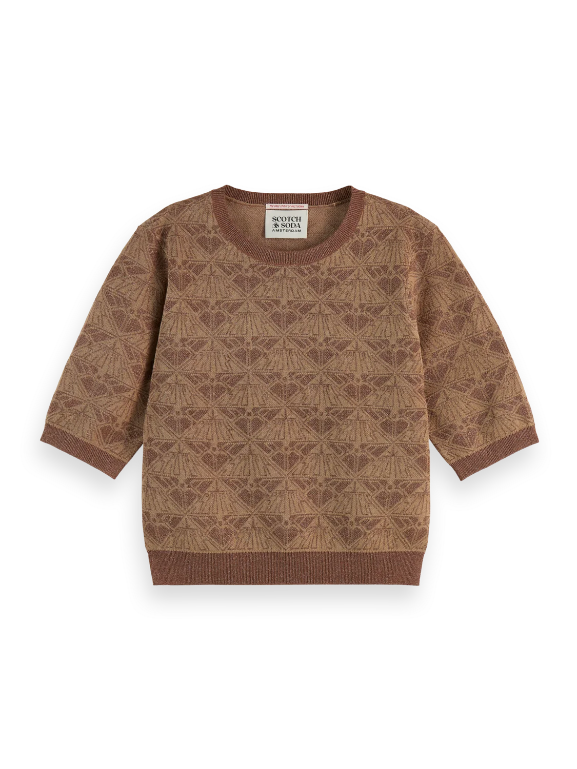 Monogram Jacquard Pullover Teavertine