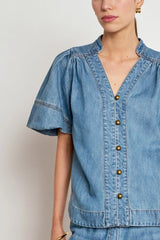 Magnify Top Mid Wash Denim