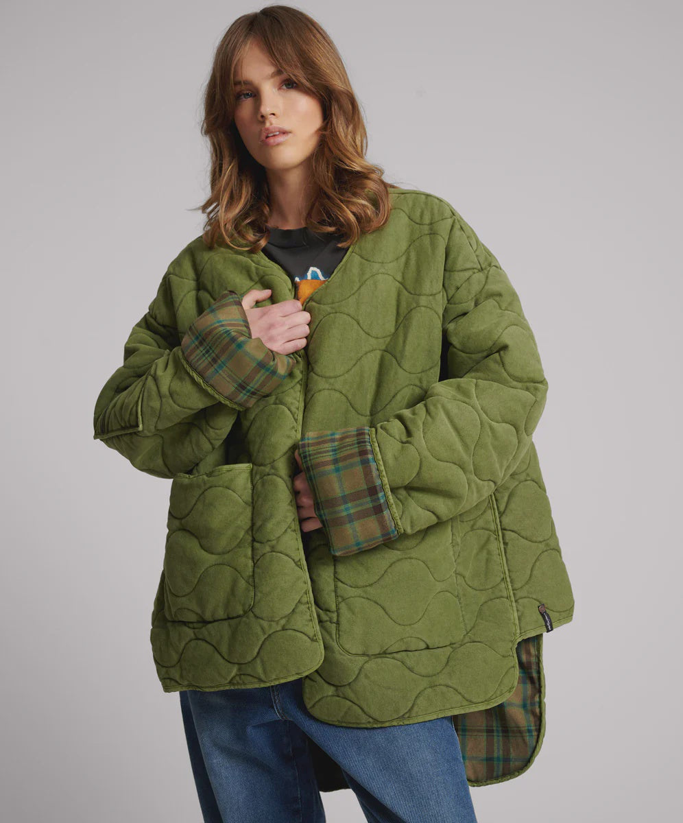 One Teaspoon Canvas Quilted Flannel Jacket