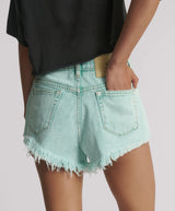 One Teaspoon Renegade High Waist Shorts Mint