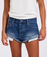 Bandits Low waiste Denim Shorts  Blue Paisley