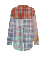 Sunset Madras Check Tie Back Shirt