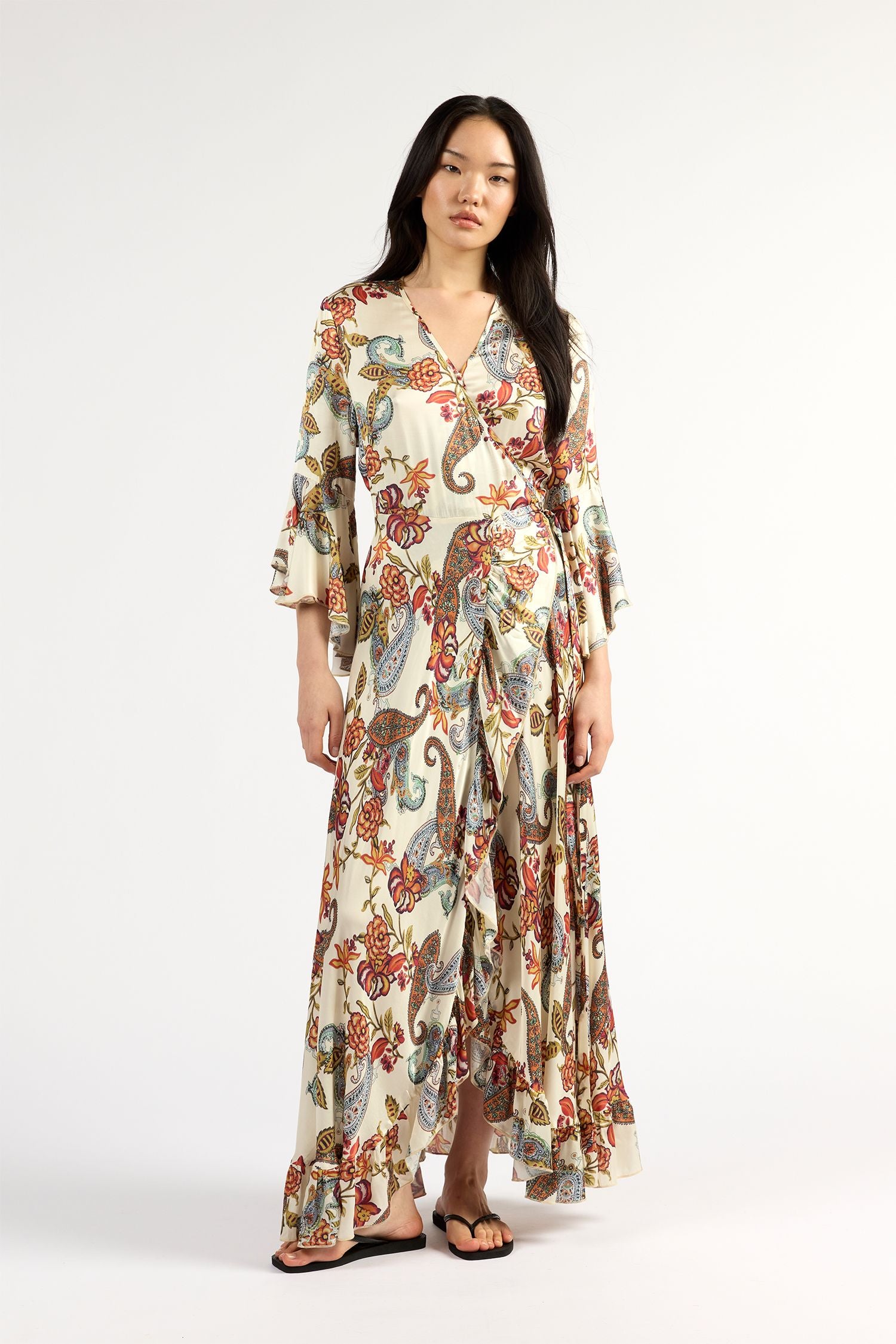 Alice Wrap Dress Cloud Floral