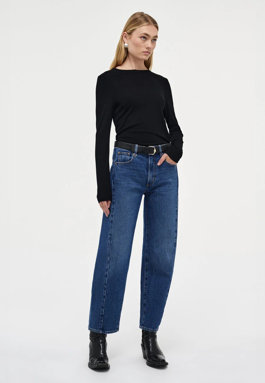 Amber Barrel Iris Mid Vintage Indigo