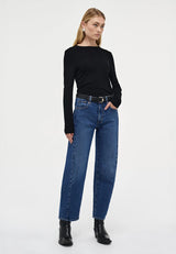 Amber Barrel Iris Mid Vintage Indigo