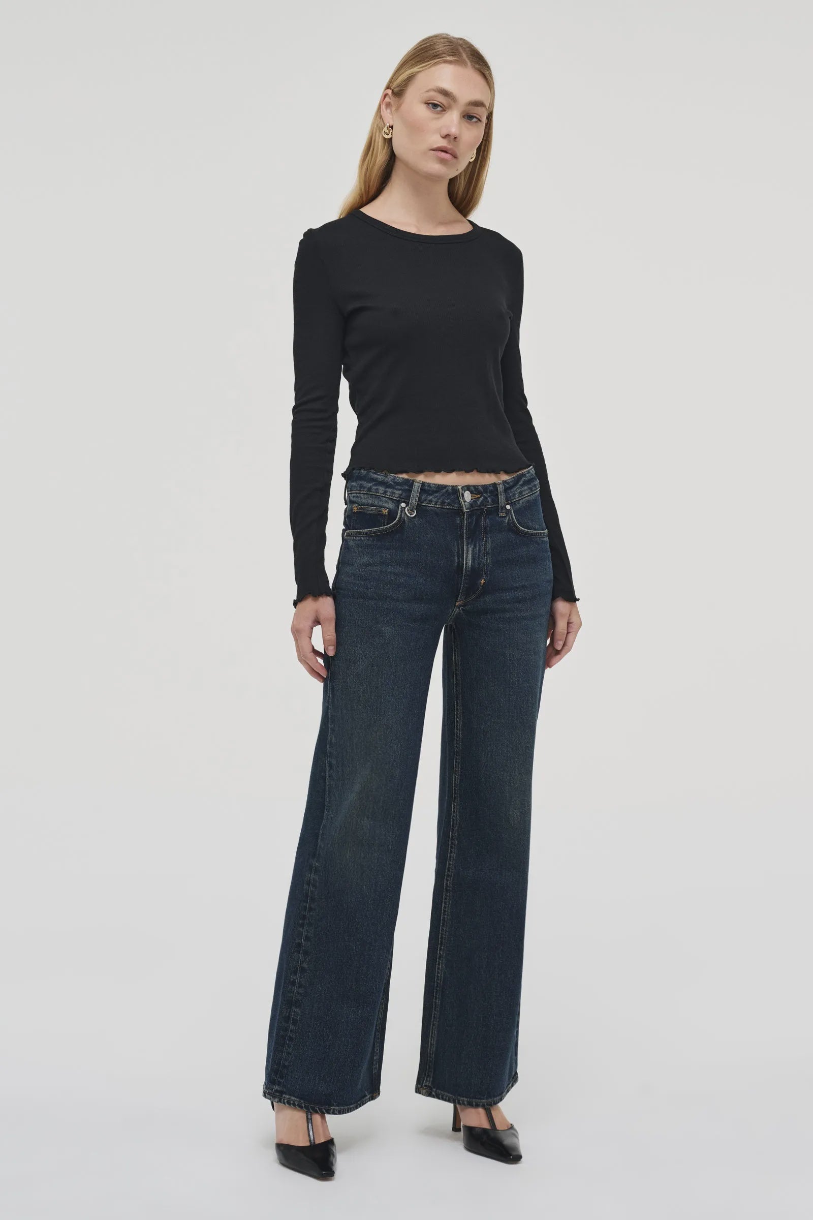Eva Wide Jean Memphis Dark Indigo