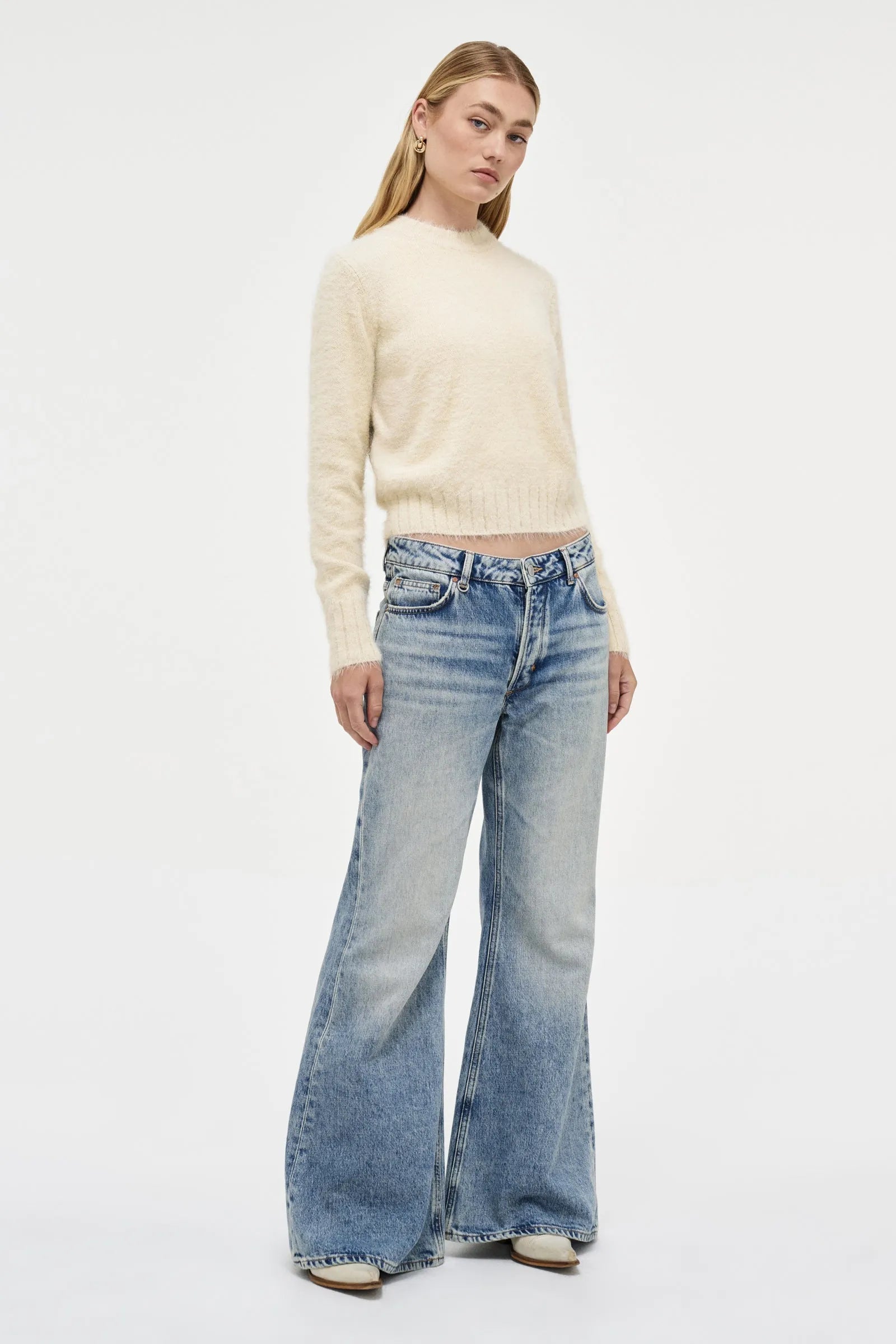 Kate Knit Sweater Bone