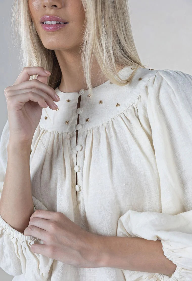 Baroque Blouse Cream