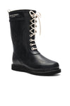 Ilse Jacobsen Mid Lace rain Boot Black