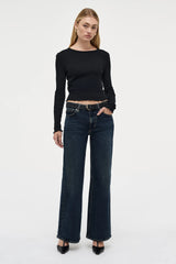 Eva Wide Jean Memphis Dark Indigo