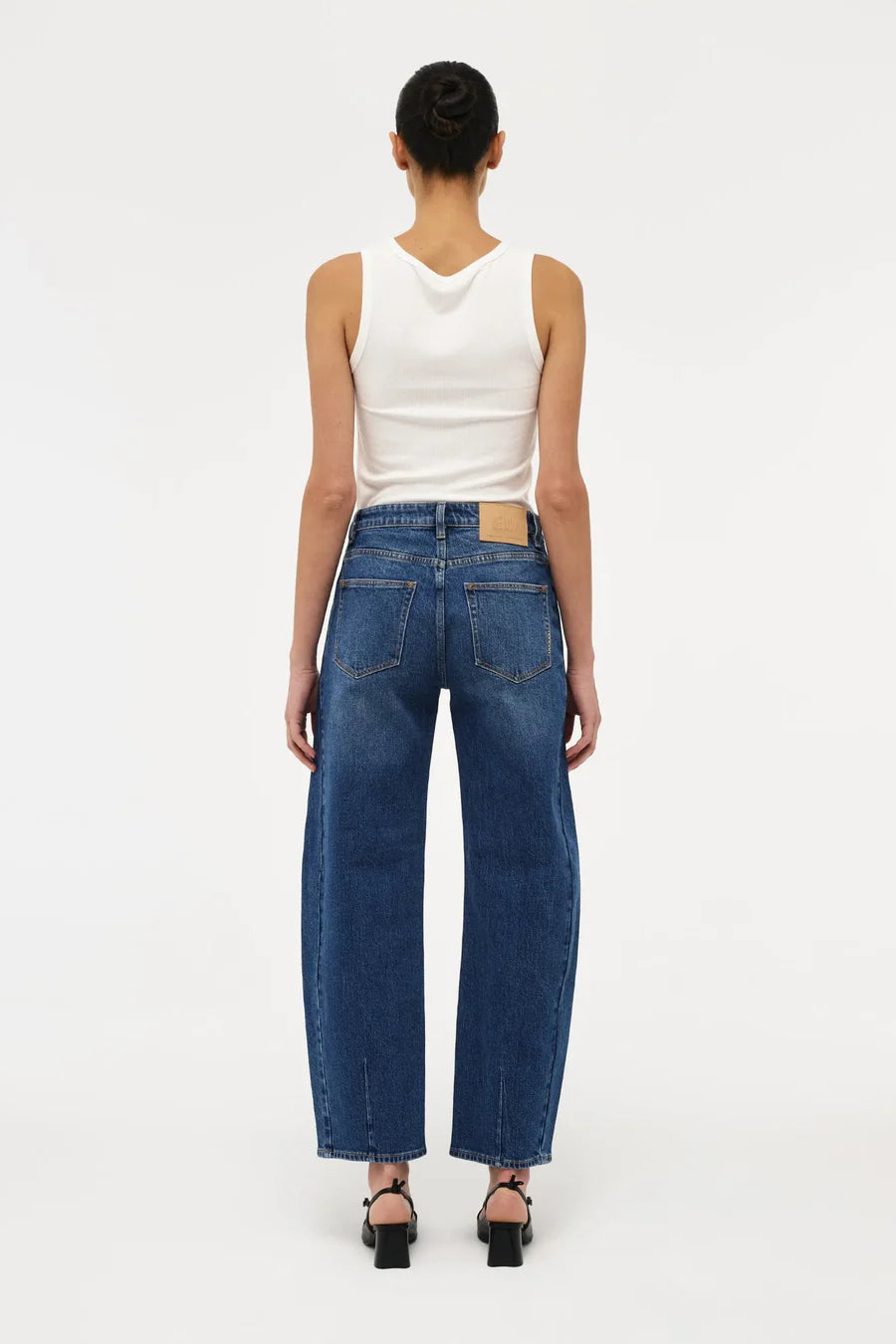 Amber Barrel Iris Mid Vintage Indigo