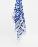 Blue Silk Headscarf