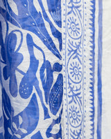Blue Silk Headscarf