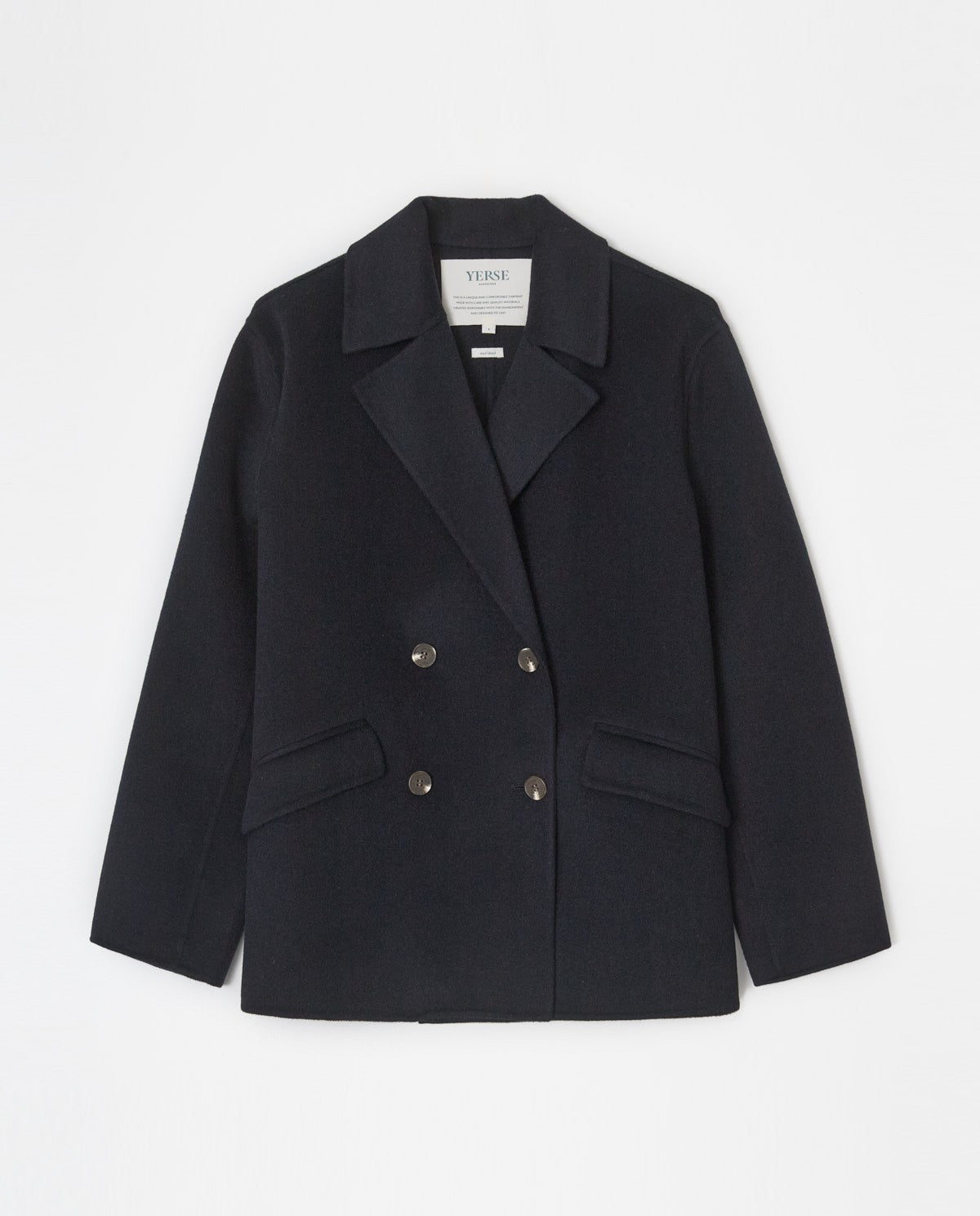 Navy Coat Short