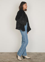 Ora Fur Jacket Black