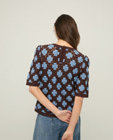 Crochet Effect Sweater Choc
