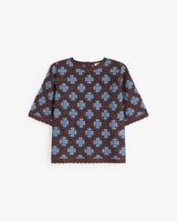 Crochet Effect Sweater Choc