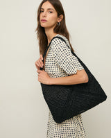 Viscose Midi Dress Navy Dots