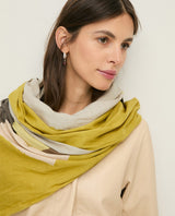 Printed Scarf Beige Oscuro