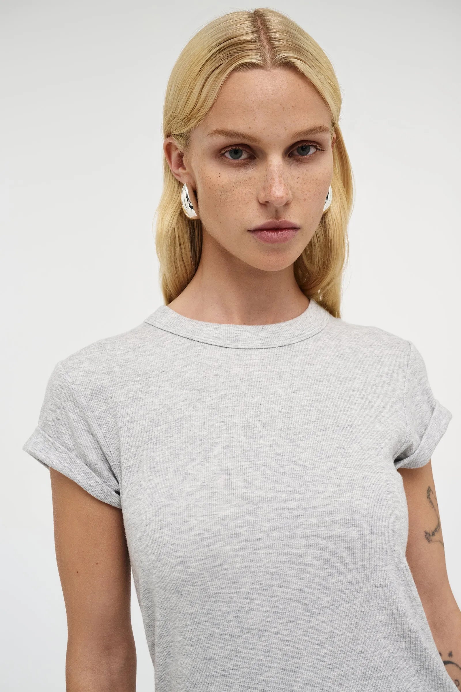 Home Body Tee Grey Marle