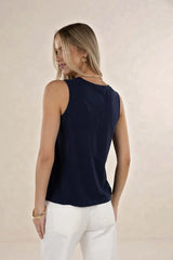 Kaia V Neck Navy