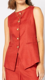 Brooklyn Vest Blood Orange