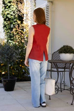 Brooklyn Vest Blood Orange