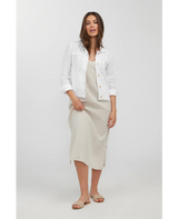 Humidity Bella Linen Jacket White