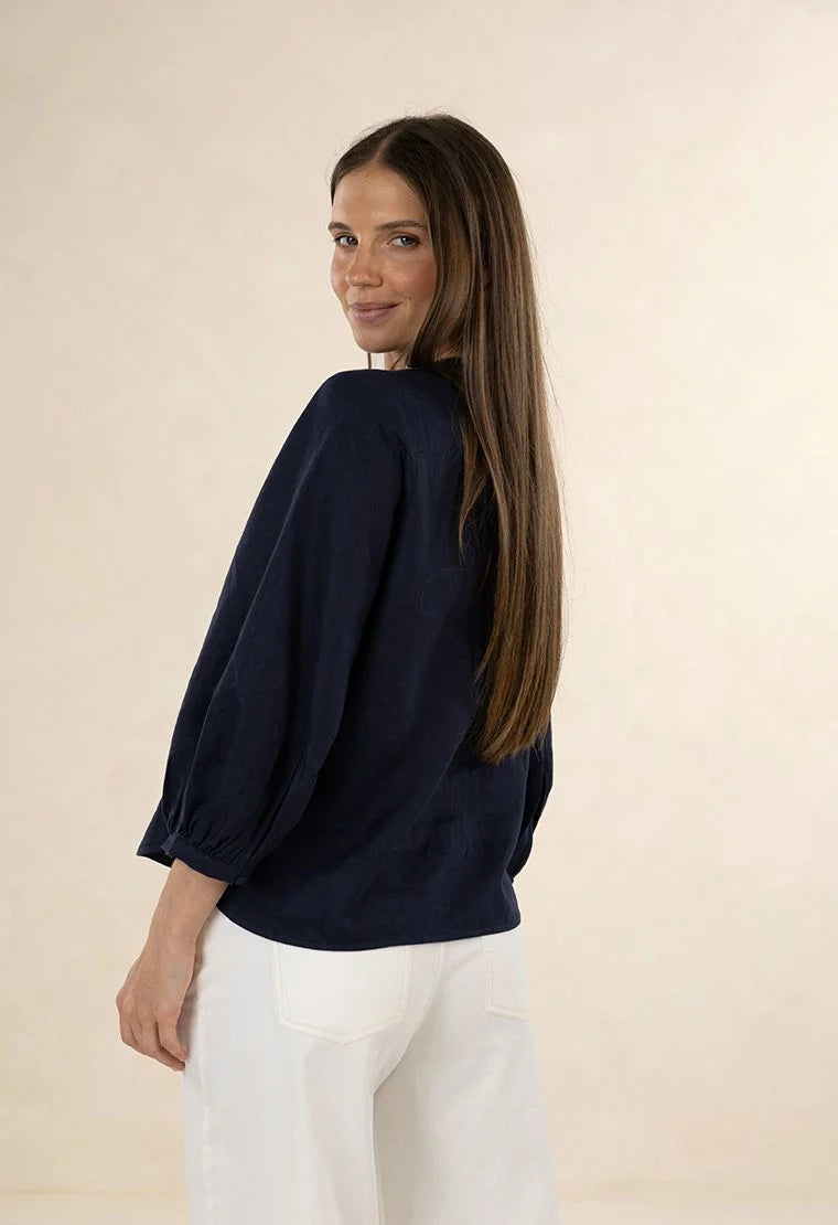 Hazel Blouse Navy