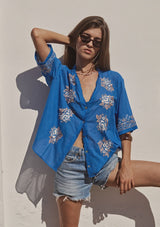 Rosalie Blouse Blue