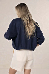 Arden Bomber Jacket Navy