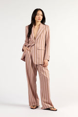 Paris Blazer Rosewood Stripe