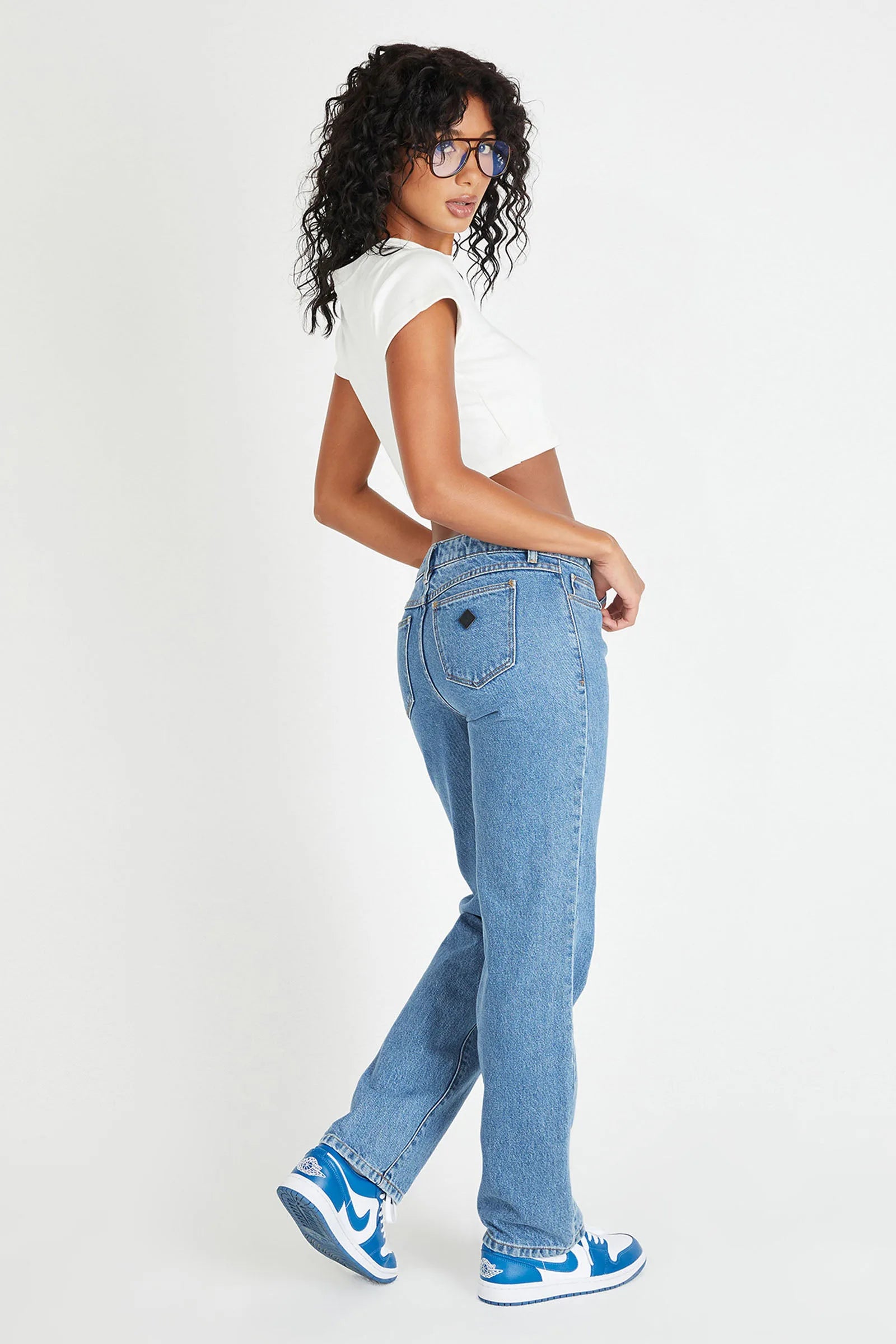 A Brand 99 Low Straight Jeans Katie OG