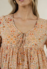 Lara Blouse Almond Print