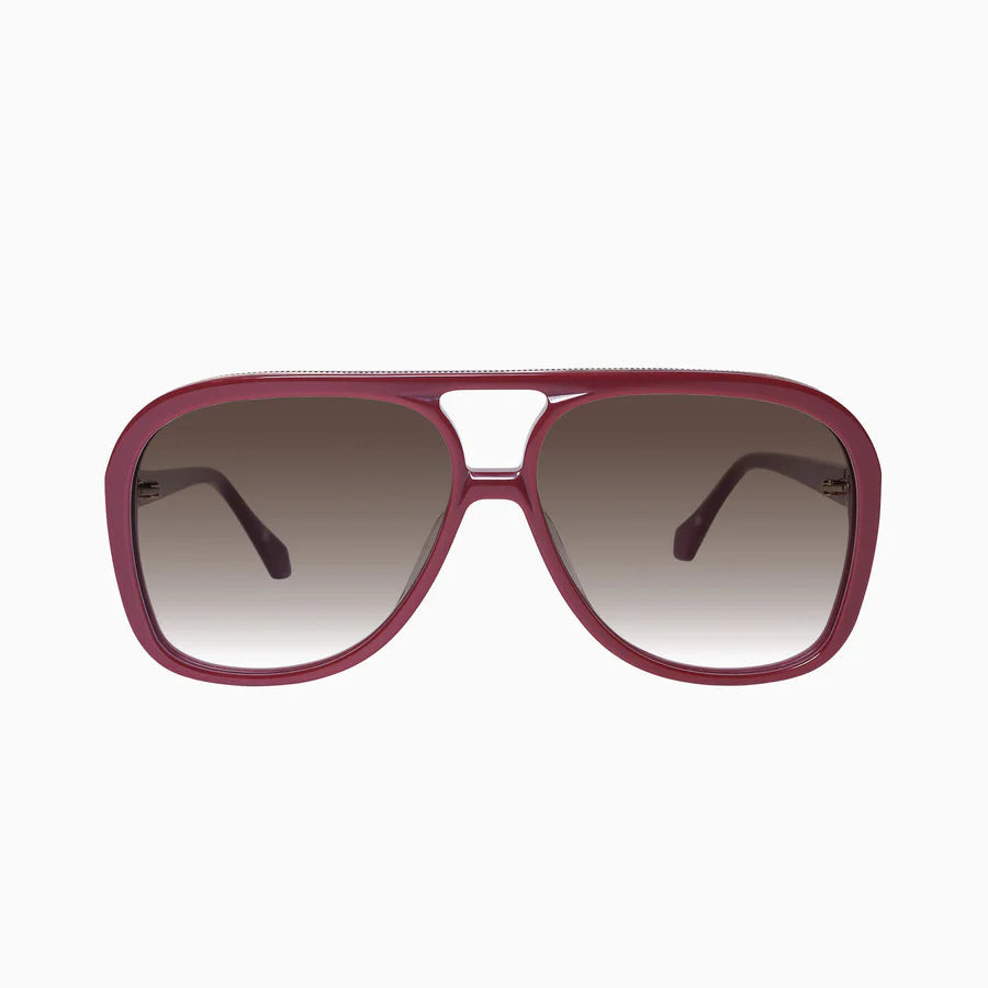 Bang Burgundy Gold Metal/Brown Gradient Lens