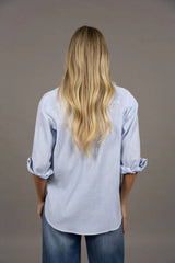 Nala Stripe Shirt Sky Blue Stripe